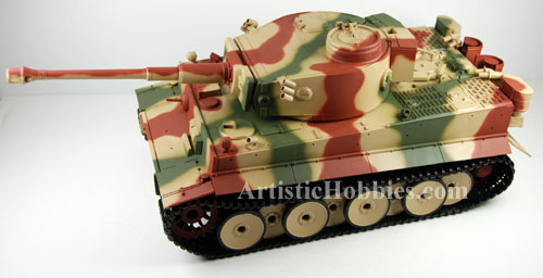 Tank shown with dark green airbrushed on