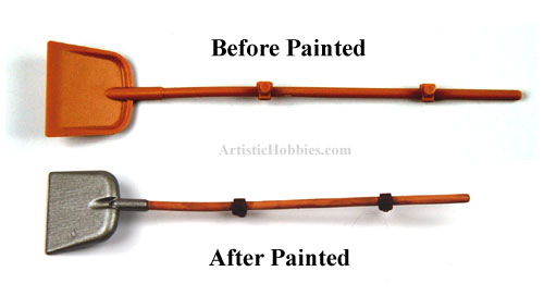 Painted shovel