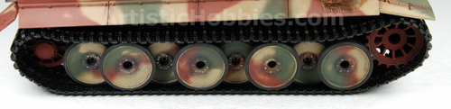 Wheels shown back onto the Tiger I tank.