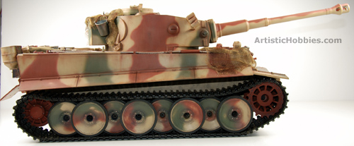 Finished side view Of Taigen Tiger I Tank