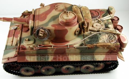 Finished top view Of Taigen Tiger I Tank
