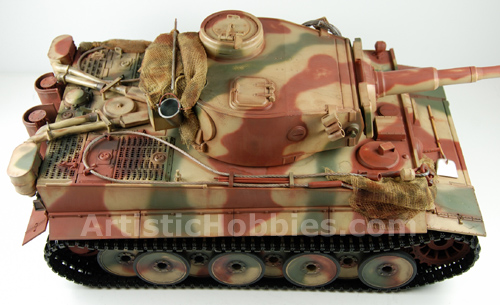 Finished top view Of Taigen Tiger I Tank