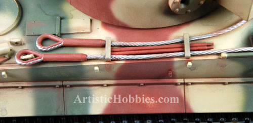 Tow cables in Tiger I tank