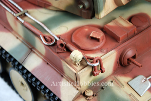 Tow cables on Tiger I tank