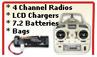 Radio, Charger, Battery and Bags