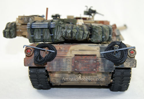 Back of a M1A2 Abrams Tank