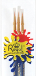 Taklon Artist Brush Set, Set includes: #3/0, 2/0, 0 brush