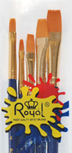 Taklon Artist Brush Set, Set includes: #2, 4, 6, 8, 10 brush