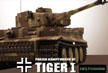 VsTank Pro German Tiger I Infrared RC Tank, Early Production, Brown Camouflage