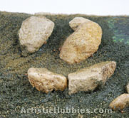 Finished dirt on diorama base