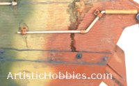 Weathering the side of the tank