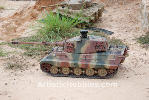 Finished King Tiger Tank on the battle field