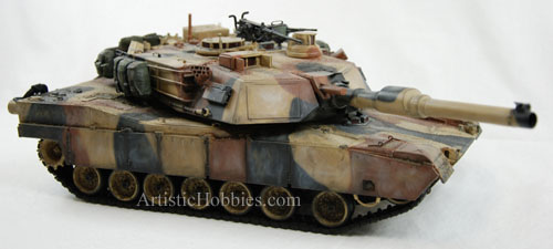 Right side of a M1A2 Abrams tank